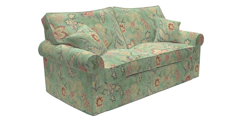 Upperton Sofa Bed in Floral Linen Even So Verde
