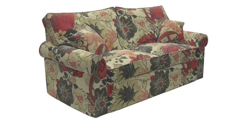 Upperton Sofa Bed in Floral Linen Even So Verde