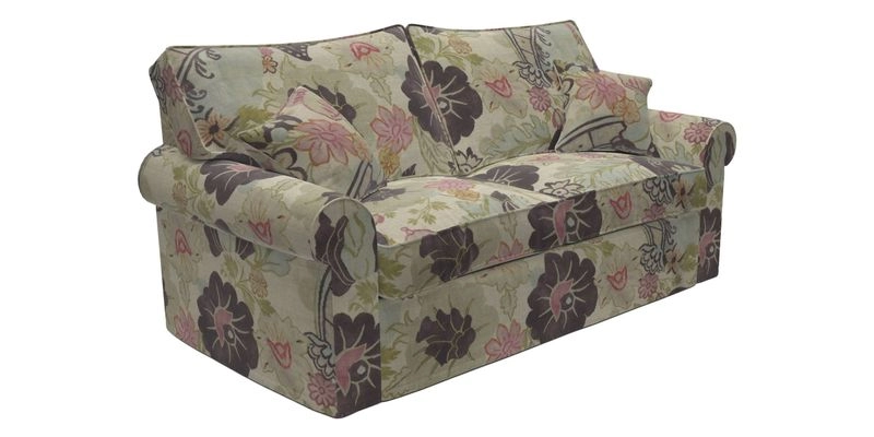 Upperton Sofa Bed in Floral Linen Even So Verde