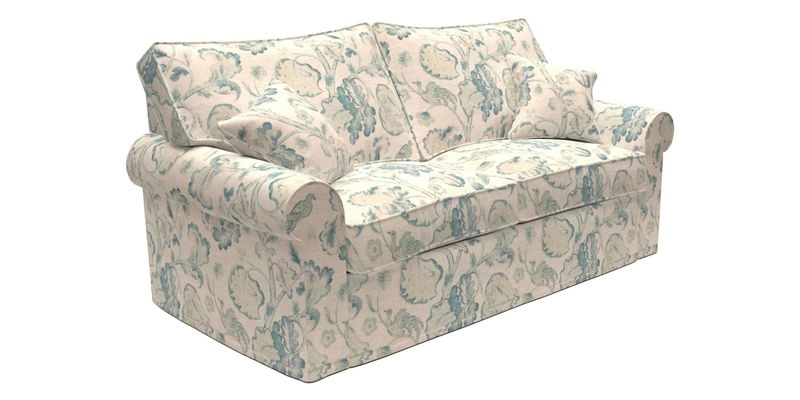 Upperton Sofa Bed in Floral Linen Even So Verde