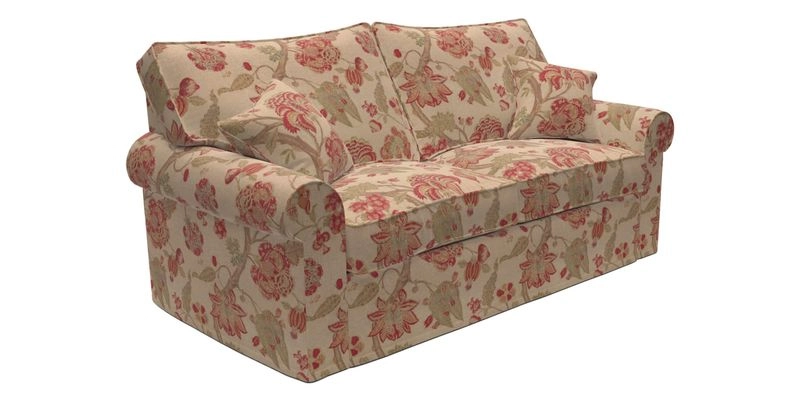 Upperton Sofa Bed in Floral Linen Even So Verde