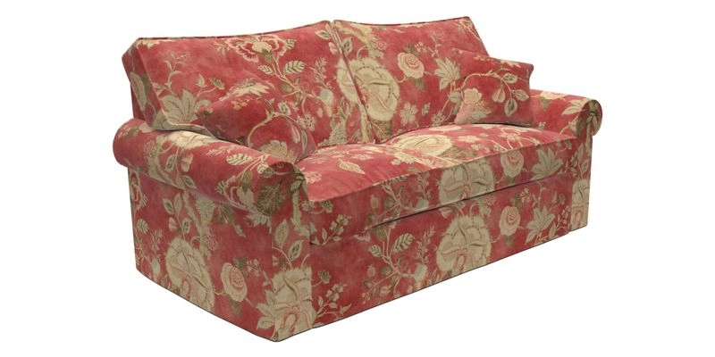 Upperton Sofa Bed in Floral Linen Even So Verde