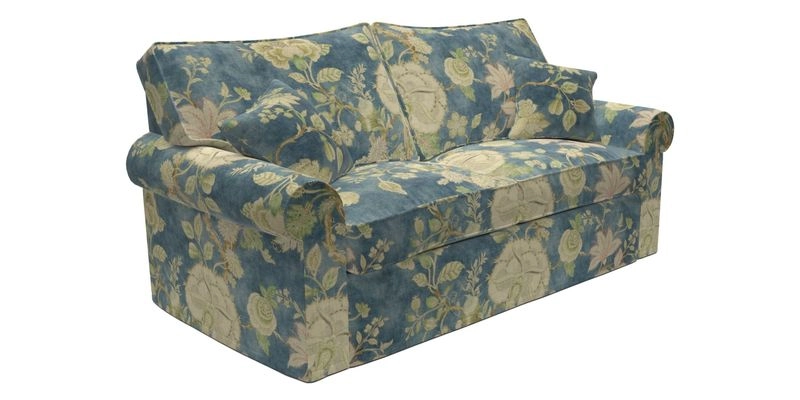 Upperton Sofa Bed in Floral Linen Even So Verde
