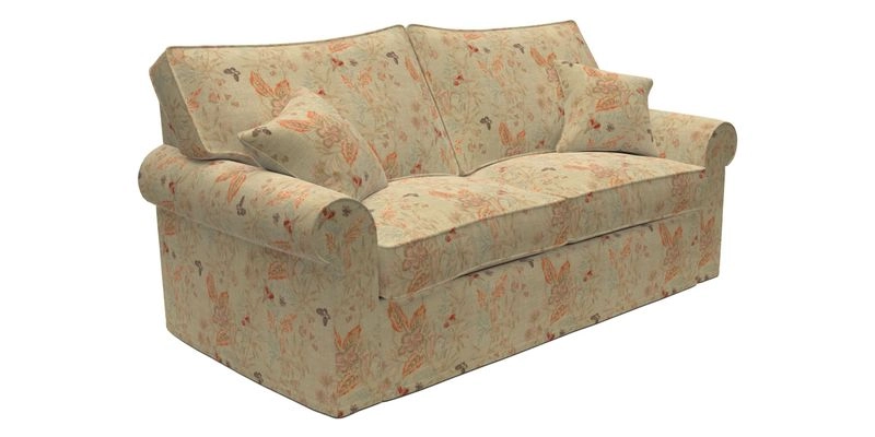 Upperton Sofa Bed in Floral Linen Even So Verde