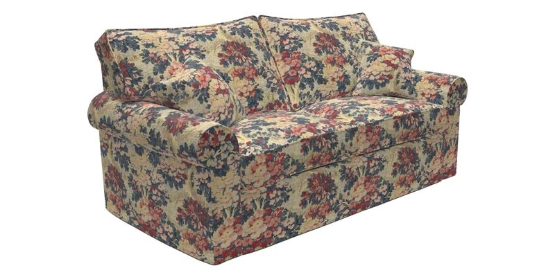 Upperton Sofa Bed in Floral Linen Even So Verde