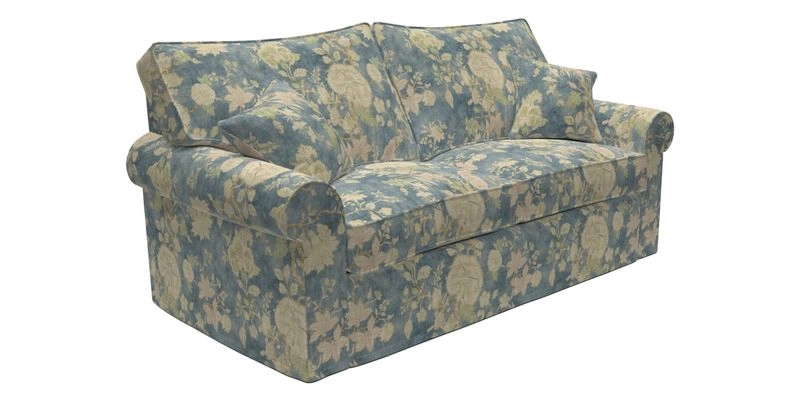Upperton Sofa Bed in Floral Linen Even So Verde