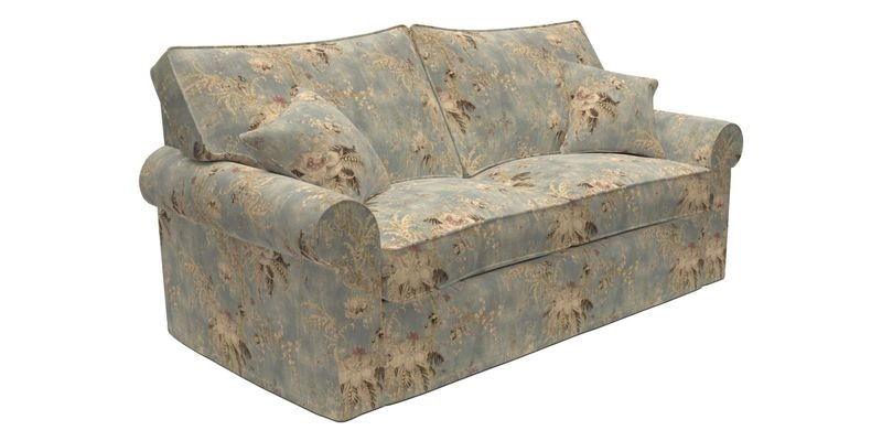 Upperton Sofa Bed in Floral Linen Even So Verde