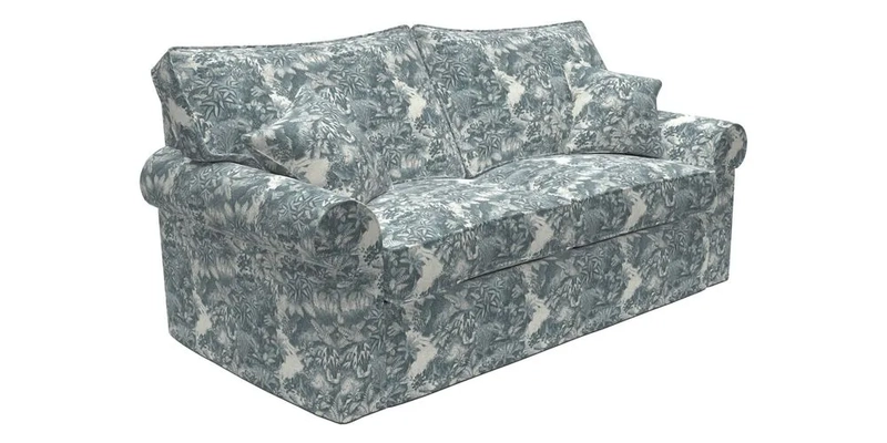 Upperton Sofa Bed in Floral Linen Even So Verde