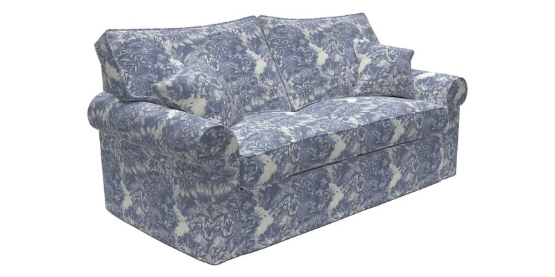 Upperton Sofa Bed in Floral Linen Even So Verde