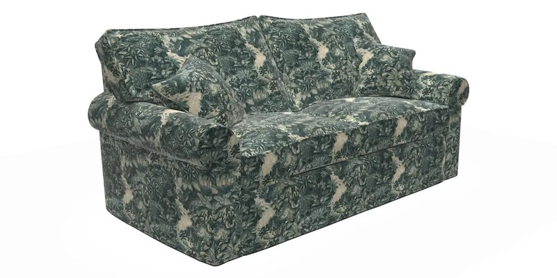 Upperton Sofa Bed in Floral Linen Even So Verde