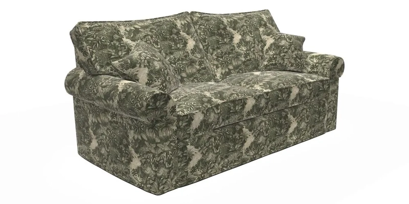 Upperton Sofa Bed in Floral Linen Even So Verde