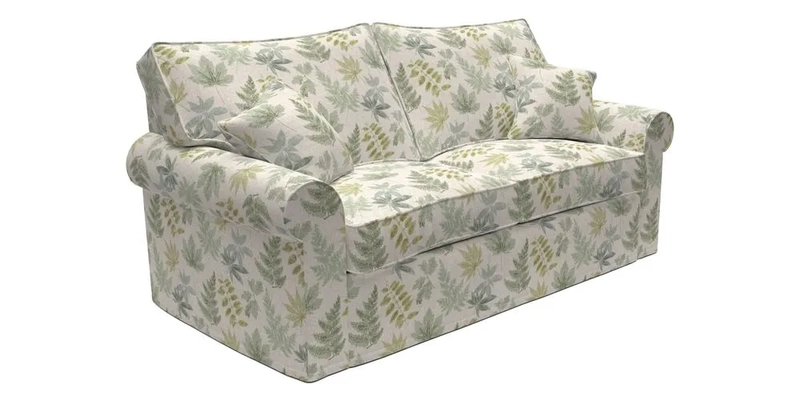 Upperton Sofa Bed in Floral Linen Even So Verde