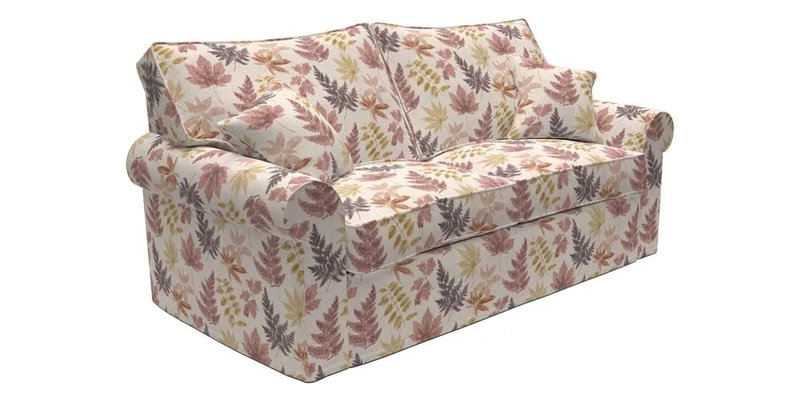 Upperton Sofa Bed in Floral Linen Even So Verde