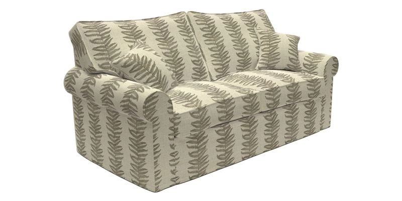 Upperton Sofa Bed in Floral Linen Even So Verde