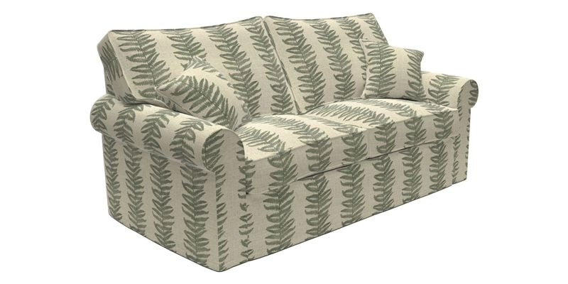 Upperton Sofa Bed in Floral Linen Even So Verde