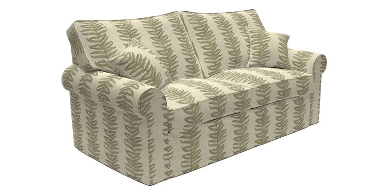 Upperton Sofa Bed in Floral Linen Even So Verde