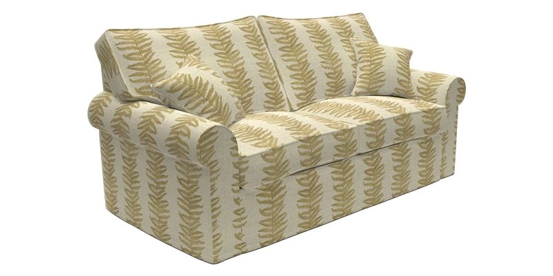Upperton Sofa Bed in Floral Linen Even So Verde
