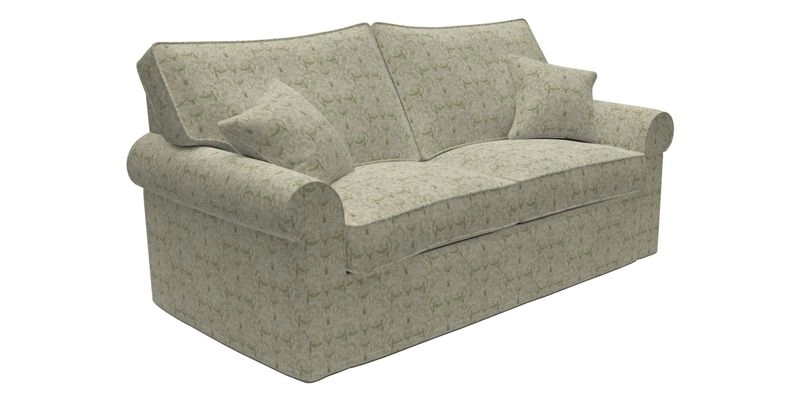 Upperton Sofa Bed in Floral Linen Even So Verde