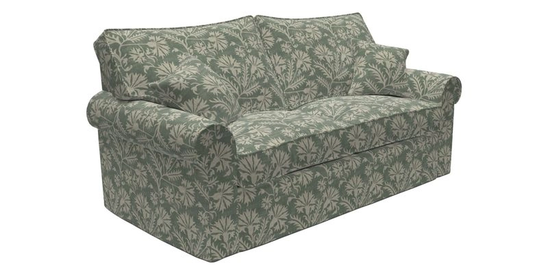 Upperton Sofa Bed in Floral Linen Even So Verde