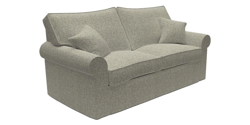 Upperton Sofa Bed in Floral Linen Even So Verde Upperton Sofa Bed in Floral Linen Even So Verde