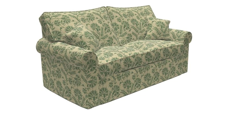 Upperton Sofa Bed in Floral Linen Even So Verde