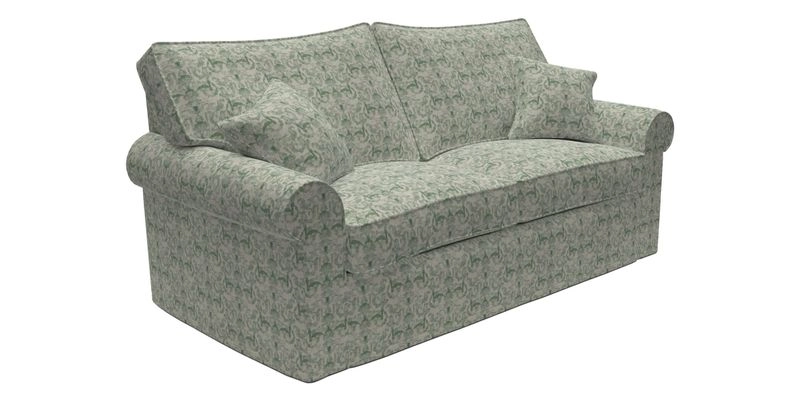 Upperton Sofa Bed in Floral Linen Even So Verde