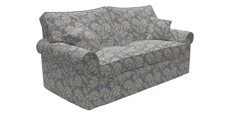 Upperton Sofa Bed in Floral Linen Even So Verde