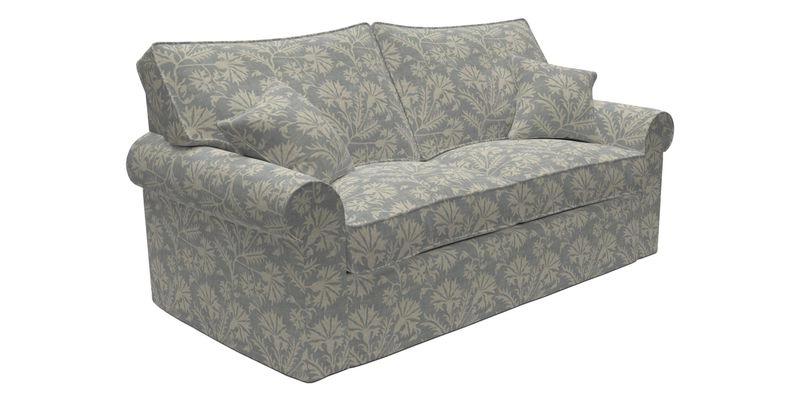 Upperton Sofa Bed in Floral Linen Even So Verde