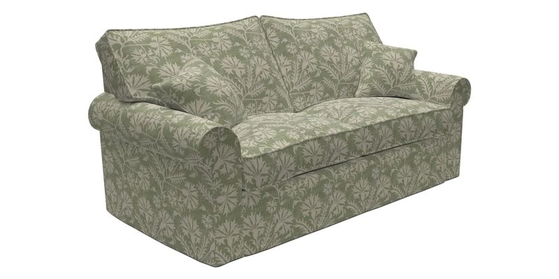 Upperton Sofa Bed in Floral Linen Even So Verde