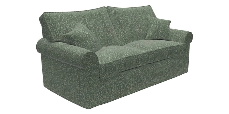 Upperton Sofa Bed in Floral Linen Even So Verde