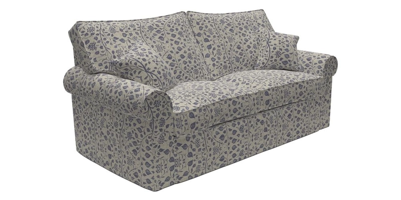 Upperton Sofa Bed in Floral Linen Even So Verde