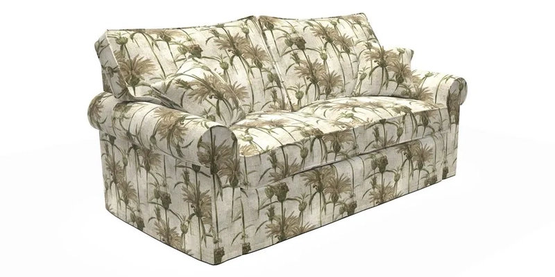 Upperton Sofa Bed in Floral Linen Even So Verde