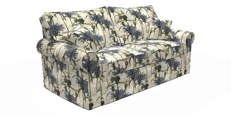 Upperton Sofa Bed in Floral Linen Even So Verde