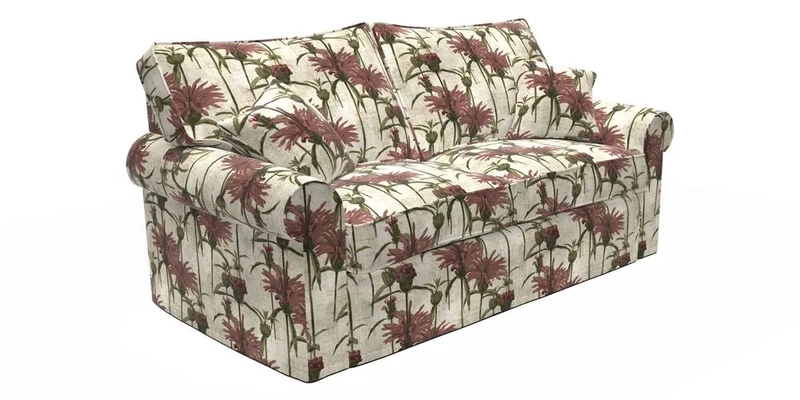 Upperton Sofa Bed in Floral Linen Even So Verde
