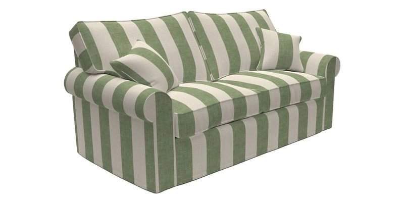 Upperton Sofa Bed in Floral Linen Even So Verde