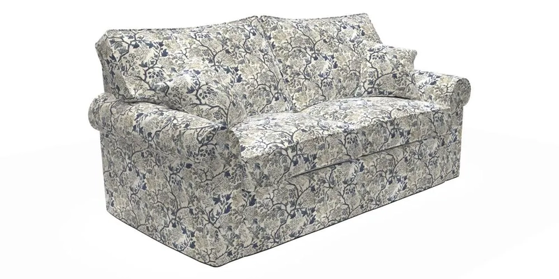Upperton Sofa Bed in Floral Linen Even So Verde Upperton Sofa Bed in Floral Linen Even So Verde