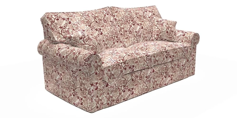 Upperton Sofa Bed in Floral Linen Even So Verde