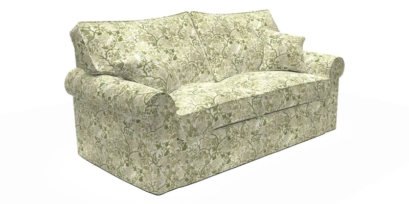 Upperton Sofa Bed in Floral Linen Even So Verde