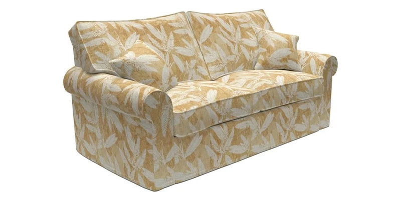 Upperton Sofa Bed in Floral Linen Even So Verde