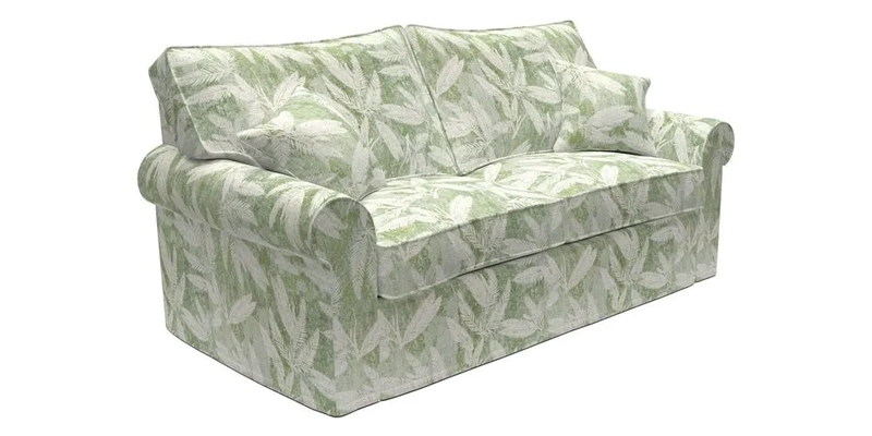 Upperton Sofa Bed in Floral Linen Even So Verde