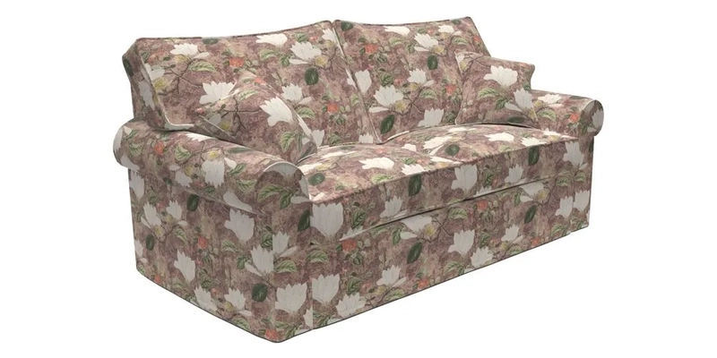 Upperton Sofa Bed in Floral Linen Even So Verde