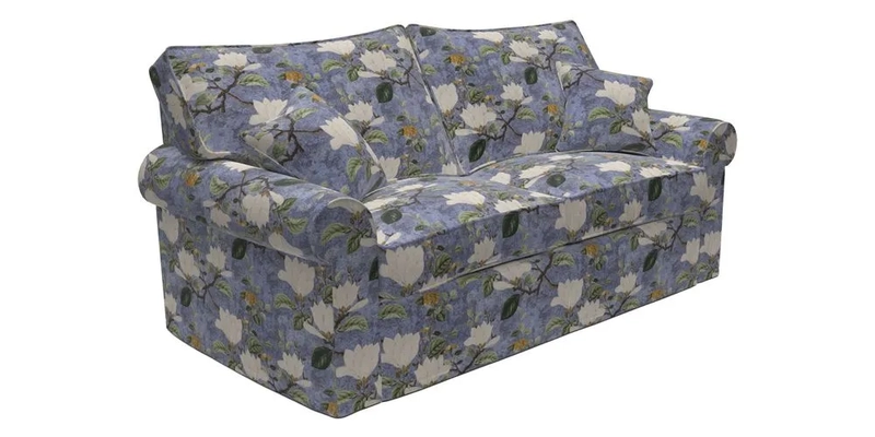 Upperton Sofa Bed in Floral Linen Even So Verde