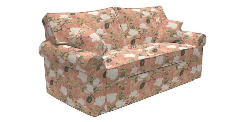 Upperton Sofa Bed in Floral Linen Even So Verde