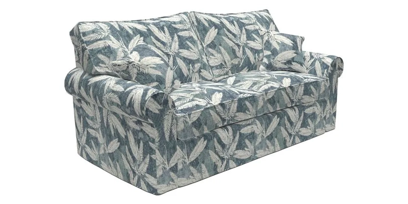 Upperton Sofa Bed in Floral Linen Even So Verde Upperton Sofa Bed in Floral Linen Even So Verde