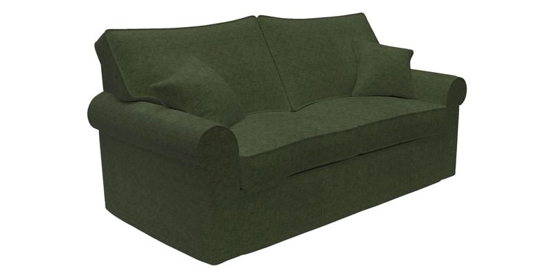 Upperton Sofa Bed in Floral Linen Even So Verde Upperton Sofa Bed in Floral Linen Even So Verde