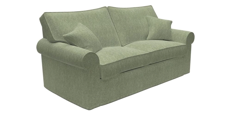 Upperton Sofa Bed in Floral Linen Even So Verde