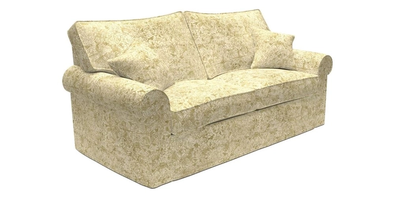 Upperton Sofa Bed in Floral Linen Even So Verde