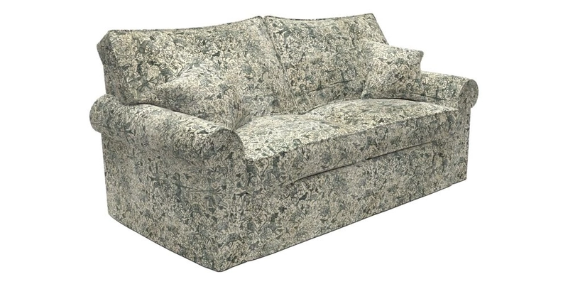 Upperton Sofa Bed in Floral Linen Even So Verde