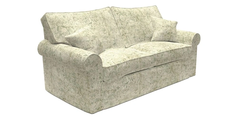 Upperton Sofa Bed in Floral Linen Even So Verde