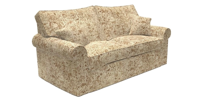 Upperton Sofa Bed in Floral Linen Even So Verde